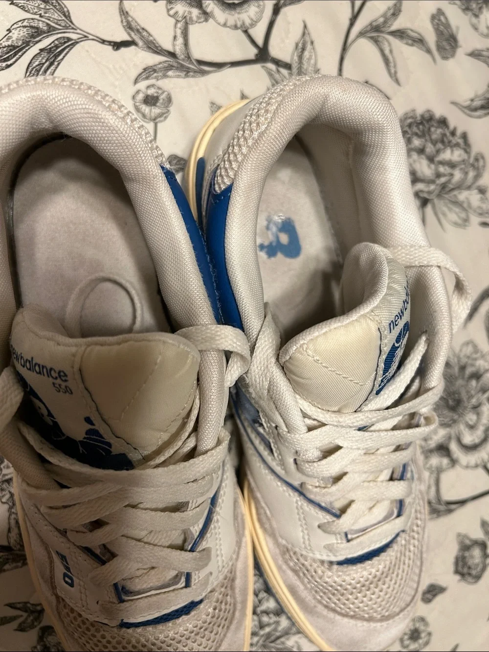 New Balance 550 sea salt pack blue agate GUC size M6.5 /W 8